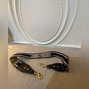 Christian dior  Black and Gold Men's Bag Strap
